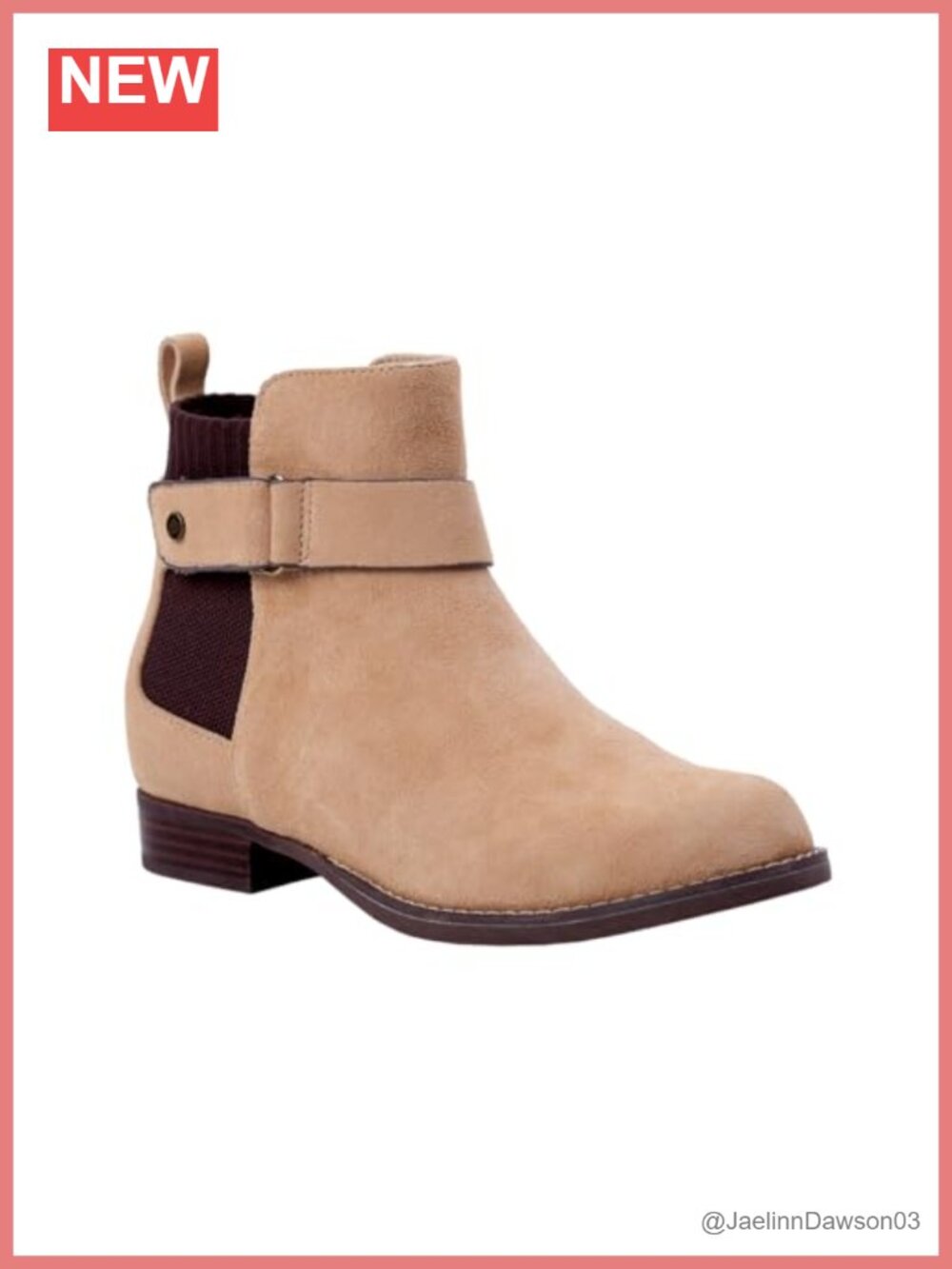 Suede Chelsea Bootie Ankle Boot Orthotic Arch Support Water Resistant